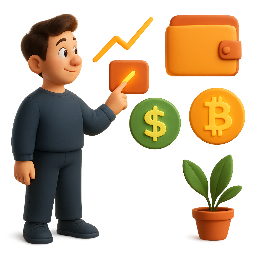 Ilustração de gestão financeira